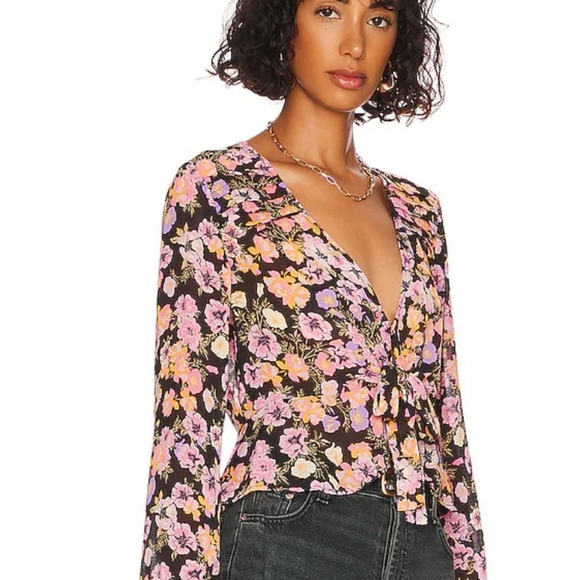 Free People Maybel Ruffle Crop Top - Picture 3 of 8